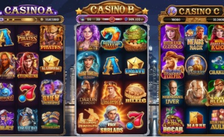 Illustration : "TOP 3 des nouveaux casinos en ligne avec une grande sélection de machines à sous"