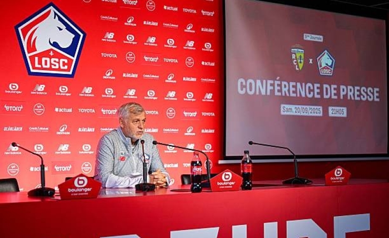 Illustration : "RC Lens - LOSC : Le gros coup de gueule de Genesio contre l'arbitrage "