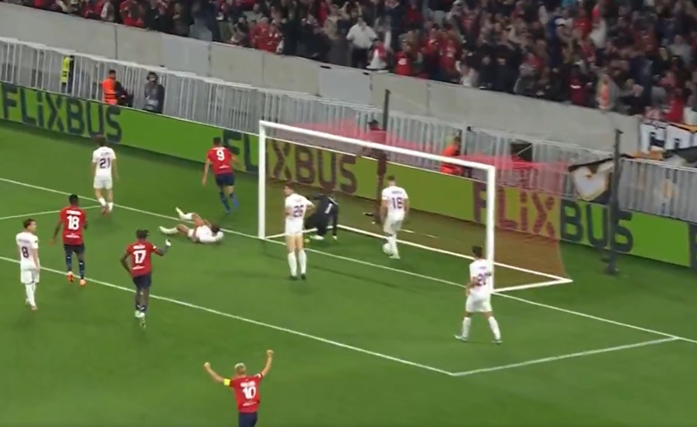 Illustration : "[video] le but de Giroud pour le LOSC contre Brann"