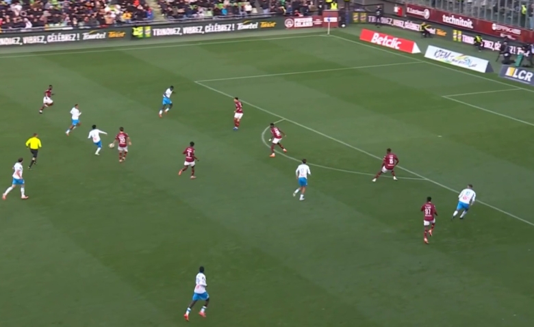 Illustration : "[video] le but de Paixao avec l'OM contre Metz "