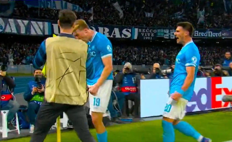 Illustration : "[Multiplex LDC] Naples - Chelsea : Le superbe but de Hojlund en vidéo ! (2-1)"