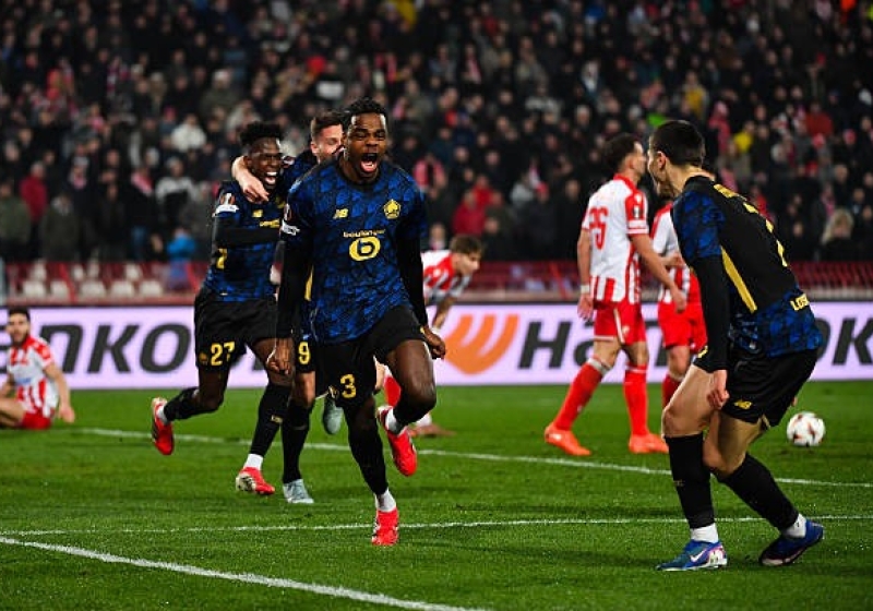 Illustration : Etoile Rouge - LOSC : Le résumé et les buts en vidéo (0-2) - Ligue Europa