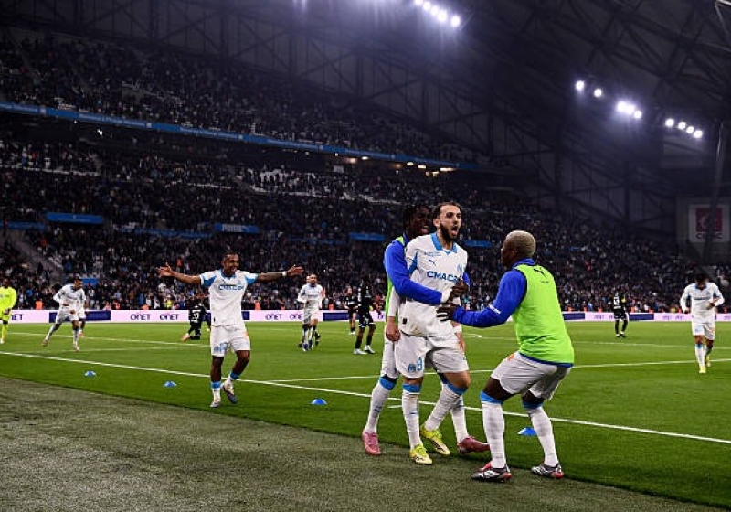 Illustration : OM - AJ Auxerre : La reprise de volée de Gouiri en vidéo (1-0) - Ligue 1 J26