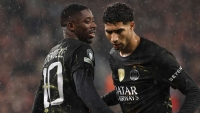 Illustration : "PSG : Dembélé et Hakimi de retour à l'entraînement, Budapest peut les attendre !"